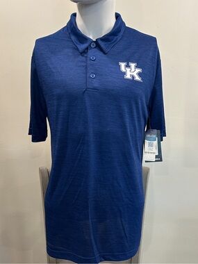 M Men’s Fanatics Blue Heather Performance Polo UK Kentucky NWT